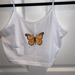butterfly crop top